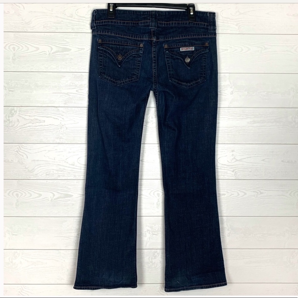 HUDSON flap pocket dark wash jeans